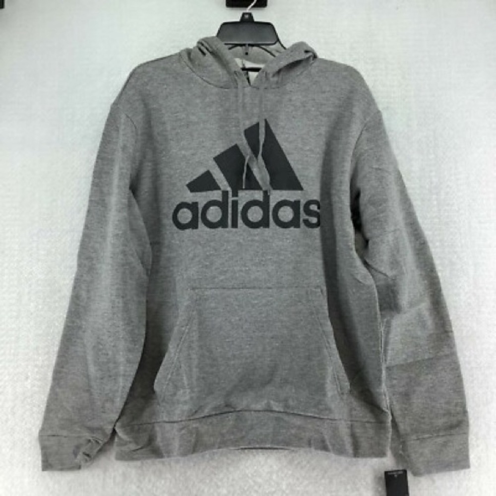 Adidas Golf Men's Heather Gray Hoodie hooded sweatshirt NEW